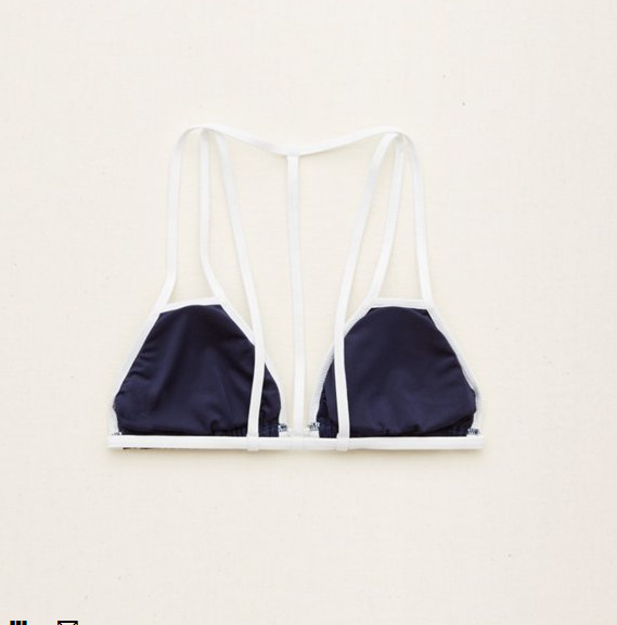F4620 2 PCS Top Side Tie Bottom Swimwear
